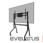 TV kronšteini NEOMOUNTS  MOVE Go FL50-525BL1 TV trolley - 55-86" - max 76 kg - manual h 106-136 cm - VESA 100x100-900x600 - incl. hardware shelf - lockable 
