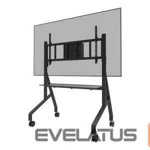 TV kronšteini NEOMOUNTS  MOVE Go XL FL50-575BL1 TV trolley - 65-110" - max 125 kg - manual h 129-139 cm - VESA 100x100-1100x600 - incl. hardware shelf - lo 