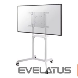 TV kronšteini NEOMOUNTS  NS-M1250WHITE TV trolley - 37-70" - max 70 kg - VESA 200x200-600x400 - 90° rotatable - incl. hardware shelf - white 