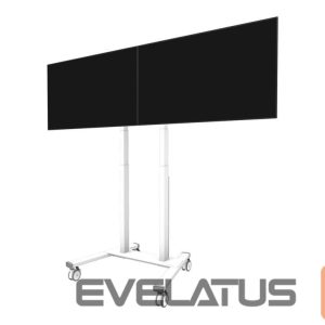 TV kronšteini NEOMOUNTS  MOVE ADM-875WH2 Screen adapter from 1 to 2 screens - 42-65" - max 40 kg/screen - VESA 100x100-800x400 - lockable (excl. lock) - su 