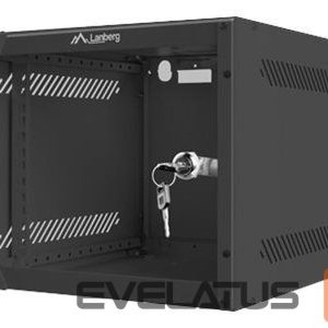 Serveri Lanberg  Rack cabinet 10" wall-mount 4U/280x310 (flat pack) with glass door, black | 