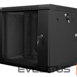 Serveri Lanberg  Rack cabinet 19" double-section wall-mount 9U/600x600 (flat pack), black | 