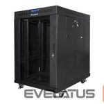 Serveri Lanberg  Rack cabinet 19" free-standing 15U/800x1000 (flat pack) with glass door lCD V2, black | 