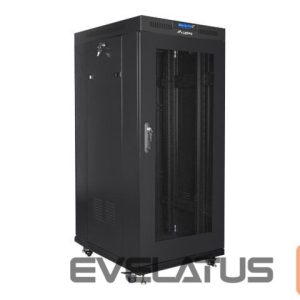 Serveri Lanberg  Rack cabinet 19" free-standing 22U/800x800 (flat pack) with glass door lCD V2, black | 
