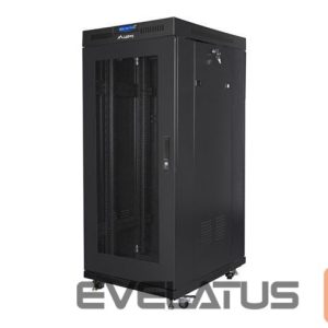 Serveri Lanberg  Rack cabinet 19" free-standing 27U/600x600 (flat pack) with mesh door lCD V2, black | 