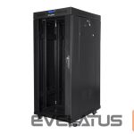 Serveri Lanberg  Rack cabinet 19" free-standing 27U/600x800 (flat pack) with glass door lCD V2, black | 