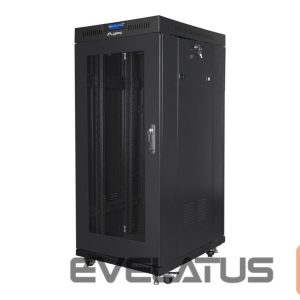 Serveri Lanberg  Rack cabinet 19" free-standing 27U/600x800 (flat pack) with mesh door ICD V2, black | 