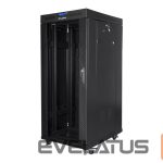 Serveri Lanberg  Rack cabinet 19" free-standing 27U/800x1000 (flat pack) with glass door lCD V2, black | 