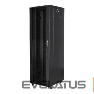 Serveri Lanberg  Rack cabinet 19" free-standing 42U/600x1000 (flat pack) with mesh door lCD V2, black | 