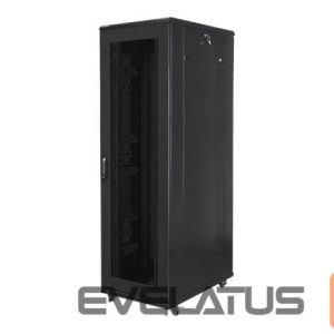 Serveri Lanberg  Rack cabinet 19" free-standing 42U/800x1000 (flat pack) with mesh door, black | 
