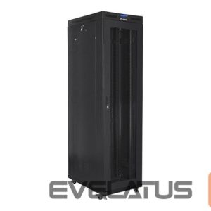 Serveri Lanberg  Rack cabinet 19" free-standing 47U/800x1000 (flat pack) with mesh door lCD V2, black | 
