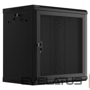 Serveri Lanberg  Rack cabinet 19" wall-mount 12U/600x450 with perforated door (flat pack), black | 