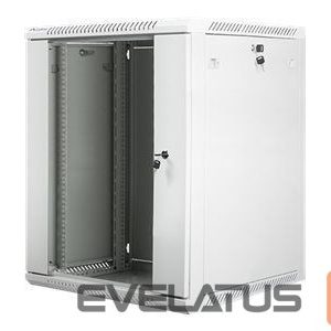 Serveri Lanberg  Rack cabinet 19" wall-mount 15U/600x600 (flat pack) with glass door V2, grey | 