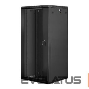 Serveri Lanberg  Rack cabinet 19" wall-mount 27U/600x600 (flat pack) V2, black | 