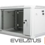 Serveri Lanberg  Rack cabinet 19" wall-mount 6U/600x450 (flat pack) with glass door V2, grey | 