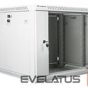 Serveri Lanberg  Rack cabinet 19" wall-mount 9U/600x600 (flat pack) with glass door V2, grey | 