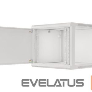 Serveri Lanberg  Rack cabinet 19" wall-mount 9U/600x600 (flat pack) for self-assembly with metal door, grey | 
