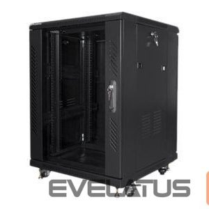 Serveri Lanberg  Rack cabinet 19" free-standing 15U/600x600 (flat pack), black | 