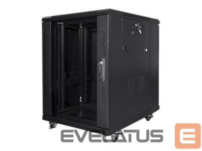 Serveri Lanberg Rack cabinet 19" free-standing 15U/600x800 (flat pack), black |