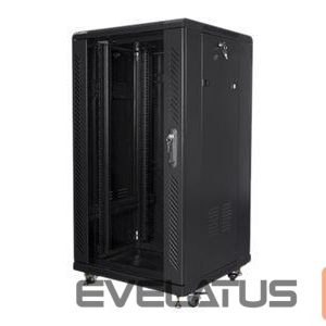 Serveri Lanberg  Rack cabinet 19" free-standing 22U/600x600 (flat pack), black | 