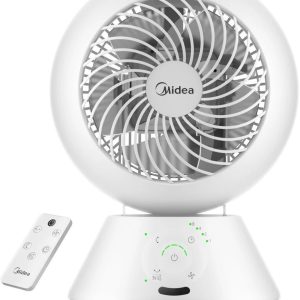 Ventilators Midea  Fan | MDF24JRW TurboForce | Table Fan | White | Number of speeds 5 | Oscillation | Remote control 