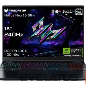 Portatīvais dators Acer  Predator Helios Neo 16S AI OLED PHN16S-71-96S5 16" FHD i9-275HX/32GB/1000GB/NVIDIA GF RTX 5070 Ti/Win11/ENG kbd/Black/2Y Warranty 