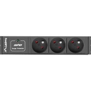 Serveri Lanberg  Power Distribution Unit (PDU) 10" 1U 16A 2m 3x French Outlets | PDU-03E-0200-BK 