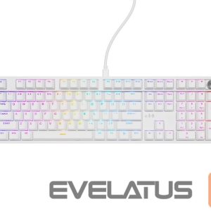 Datora tastatūra Genesis  Thor 404 | Mechanical Gaming Keyboard | Wired | US | White | USB | Outemu Peach Silent 