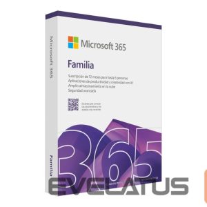 Viedpulksteni Microsoft  ® M365 Family Subscription FY25H2 Online Product Key License 1 License Eurozone Downloadable ESD NR 1 Year | 