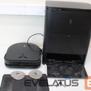 Putekļusūcējs Ecovacs  SALE OUT.  DEEBOT X5 OMNI Vacuum cleaner, Robot, Wet&Dry, Operating time 164 min, Dust bin 0,25 L, 6400mAh, Black + Auto-empty statio |  Robotic Vacuum Cleaner | DEEBOT X5 OMNI | Wet&Dry | Operating time (max) 164 min | Lithium-Ion | 6400 mAh | Dust capacity 0.25 L | 12800 Pa | Black | USED, DIRTY, NO DUST BAGS, SCRATCHED 