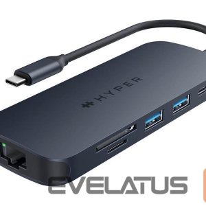 Bezvadu austiņas HYPER  | Drive Next 8 Port USB-C Hub, 140W | Ethernet LAN (RJ-45) ports 1 | HDMI ports quantity 1 