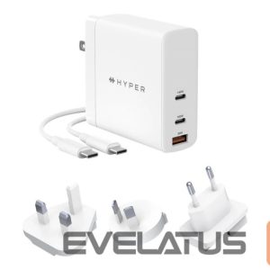 Fitnesa aproce HYPER  Juice GaN 140W USB-C Charger | White 