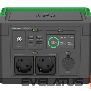 Serveri Schneider Electric  APC OffGrid Portable Power Station 330, 230V, 332Wh Lithium-ion, LCD, 2 CEE 7/3 Schuko outlets, Sinewave, 3 USB-A, 1 USB-C, Wireless Charger | 