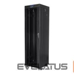 Citas preces Lanberg  | Rack cabinet 19" free-standing 42U/600x600 (flat pack) with glass door lCD V2 | FF01-6642-12BL | Black 