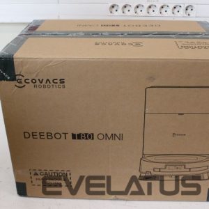 Putekļusūcējs Ecovacs  SALE OUT.  DEEBOT T80 OMNI Vacuum cleaner, Robot, Wet&Dry, 18000Pa, TruEdge 2.0, ZeroTangle 3.0, Carpet Care, Black + Auto-empty stat |  Robotic Vacuum Cleaner | DEEBOT T80 OMNI | Wet&Dry | Li-ion | 6400 mAh | Dust capacity 0.22 L | 18000 Pa | Black | DAMAGED PACKAGING, USED, DIRTY, SCRATCHED 