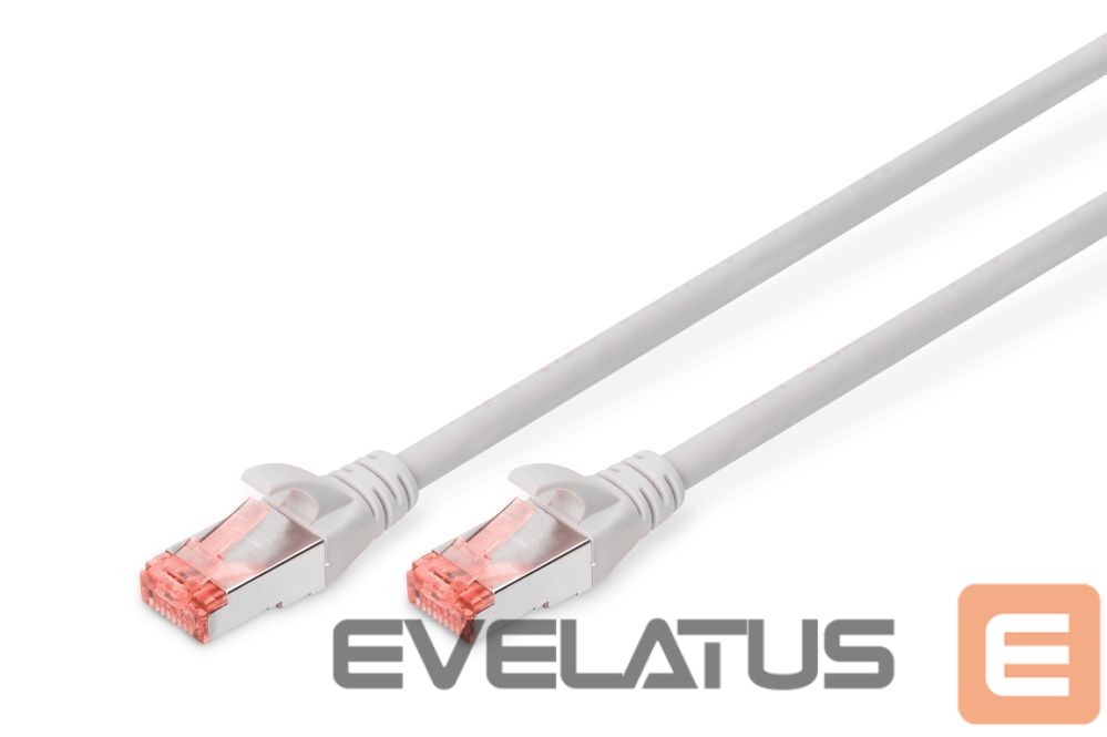 Parveidotājs Digitus CAT 6 S/FTP | Patch cord | Length 1 m | Grey
