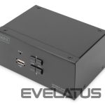 Serveru  - Citi piederumi Digitus  KVM Switch, 2-Port, Dual Display, 4K, DisplayPort | DS-12862 