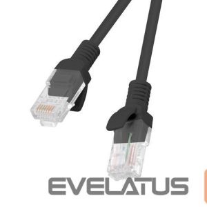 Monitoru piederums Lanberg  Patchcord CAT.5E UTP | PCU5-10CC-0050-BK | 0.5 m 