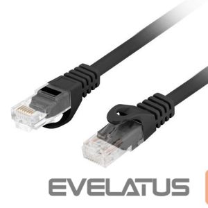 Monitoru piederums Lanberg  Patchcord Cat.6 UTP LSZH CU | PCU6-10CU-0100-BK | 1 m 