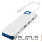 Bezvadu austiņas HYPER  Drive Flex 9 Port Dual 4K HDMI USB-C Hub, Blue | 