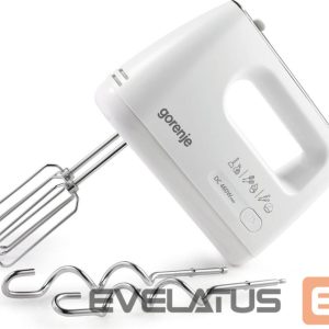 Mikseri un blenderi GORENJE  | Hand Mixer | M460CDC | Hand Mixer | 460 W | Number of speeds 5 | Turbo mode | White 