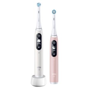 Zobu birste Oral-B  Electric Toothbrush | iO6 DuoPack | Rechargeable | For adults | Number of brush heads included 2 | Number of teeth brushing modes 5 | White/Pink 