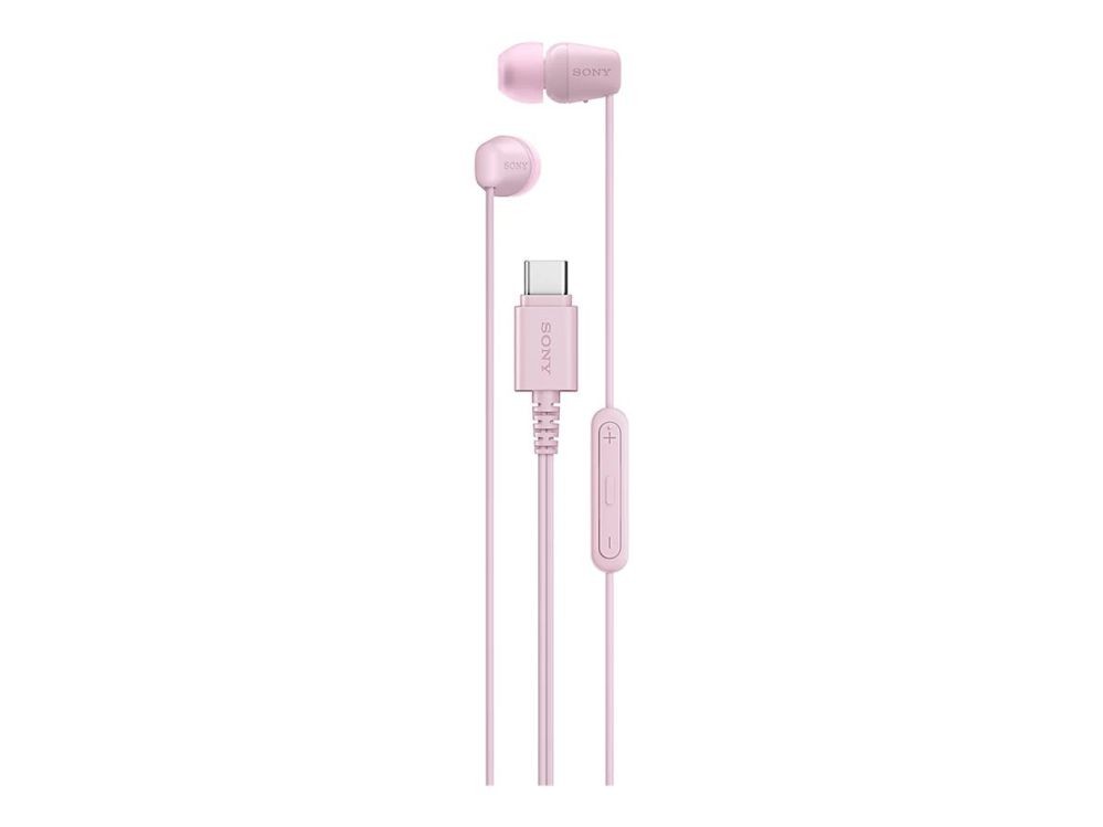 Bezvadu austiņas Sony IER‑EX15C USB‑C Wired Earbuds with Mic, Pink |