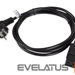 Kabelis Lanberg  CEE 7/7->IEC 320 C19 power cord 1.8m 16A VDE, black | 