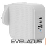 Kontrolieris HYPER  Juice 70W USB-C GaN Travel Charger (3C+1A) - White | 