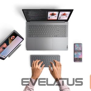 Datora tastatūra Lenovo  Accessories Multi-Device Wireless Keyboard (US-ENG) |   Tab Keyboard Olympia |  Multi-Device Wireless Keyboard  (US-ENG) | Luna Grey | Standard | Wireless | English | USB-C and Bluetooth 