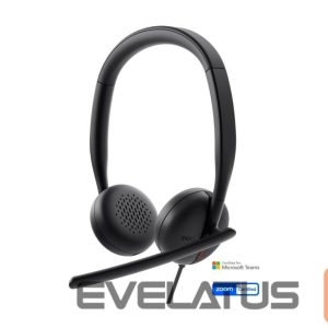 Vadu austiņas Dell  Headset WH3024 Built-in microphone USB-C, USB-A Black 