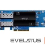 Parveidotājs Synology  E25G30-F2 Dual-port 25GbE SFP28 add-in card designed to accelerate bandwidth-intensive workflows 