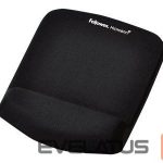 Datora pele Fellowes  Mouse pad with wrist support PlushTouch, black 