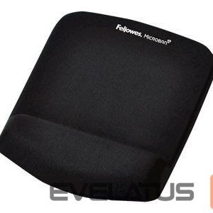 Datora pele Fellowes  Mouse pad with wrist support PlushTouch, black 